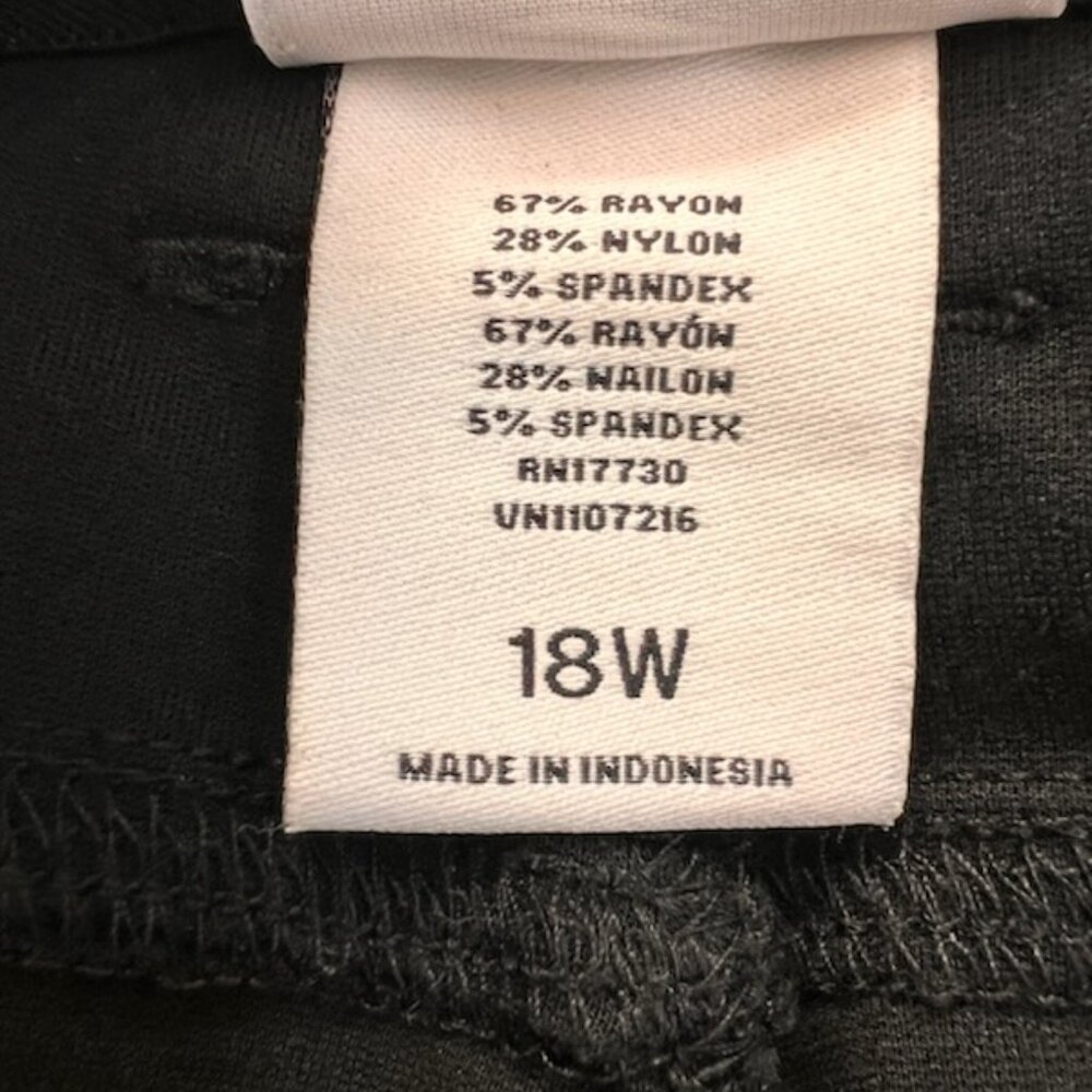 Women’s Black Stretch Slim Pants - Picture 6 of 6